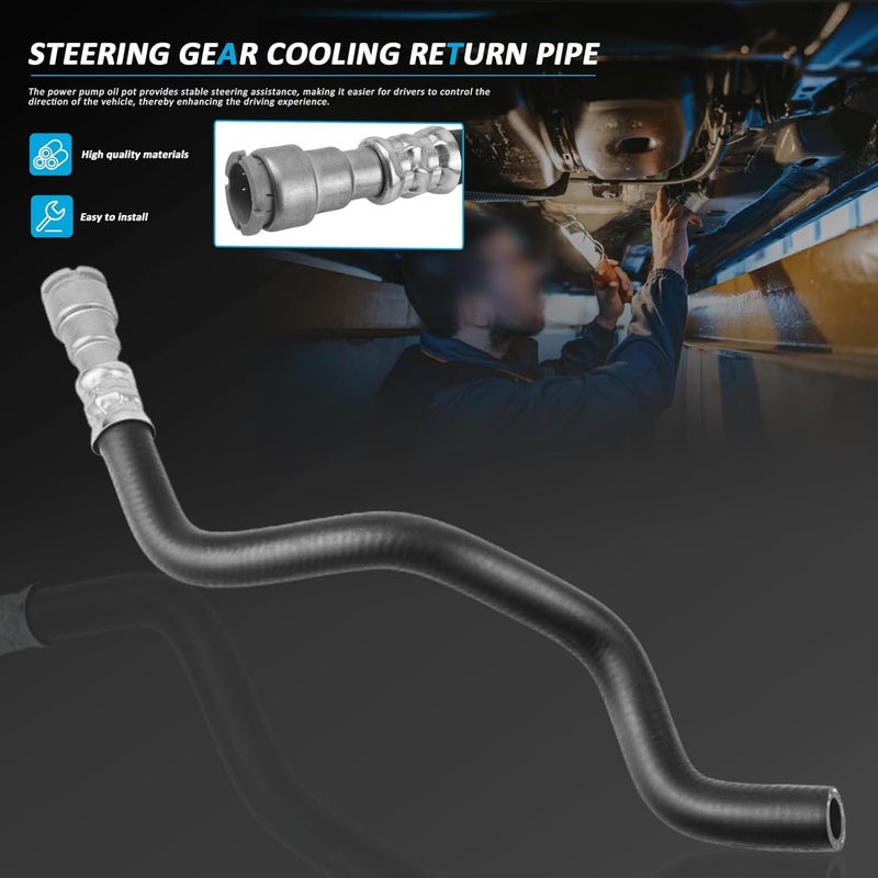 MUNIK 32416796390 Steering system hydraulic hose suitable For BMW 3 Series (E46) 2003-2006 320i 330Ci 323ti 328i 330i 325ti 320Ci 325Ci Peat# 32411094951 V201740 T242786 at20375 501732 20936876 - Image 2